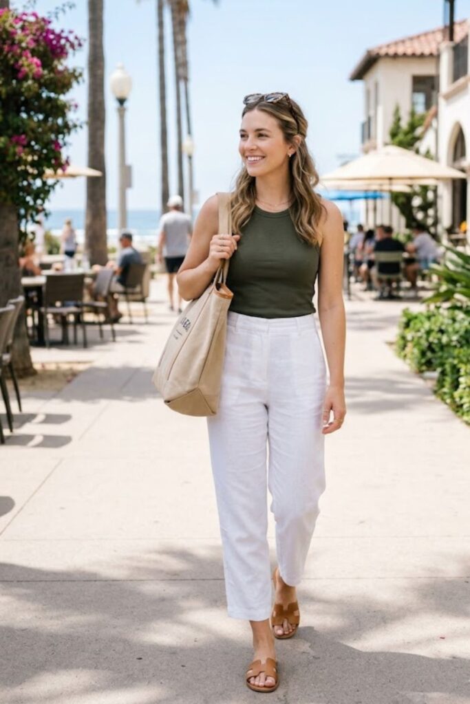 Tank Top with Linen Pants