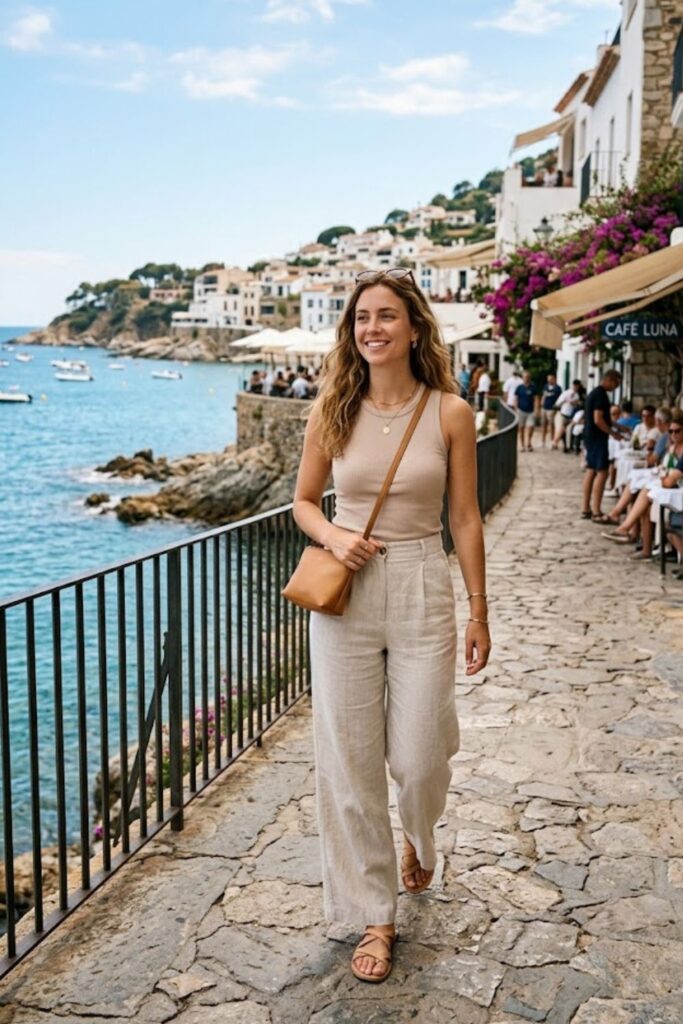 Tank Top with Wide-Leg Pants