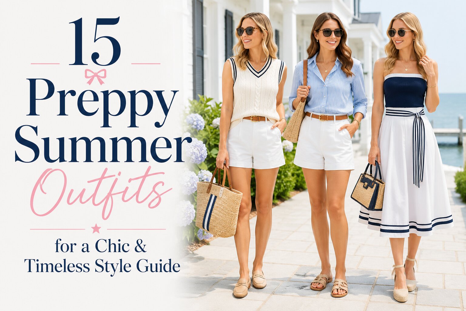 15 Preppy Summer Outfits for a Chic & Timeless Style Guide